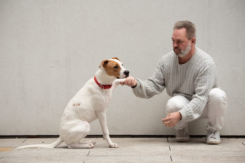 Edward with his dog Edward with dog