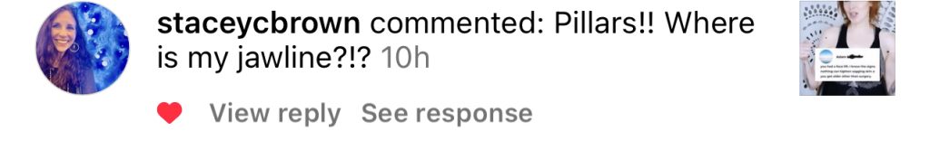 Social media message from a Face HIIT community member