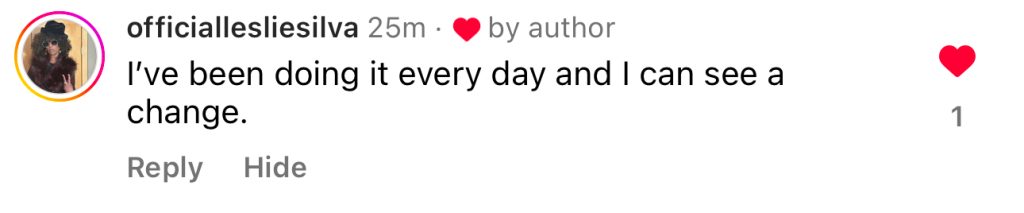 Face HIIT student feedback shared on social media